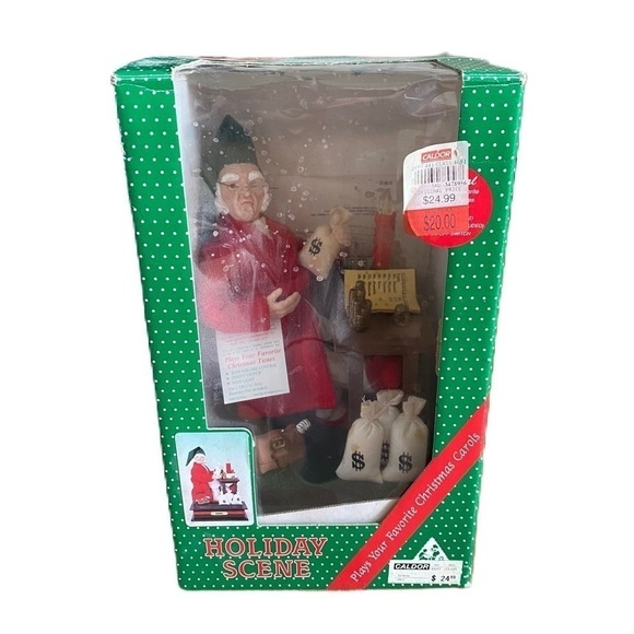 Vintage Other - Vintage Scrooge Dickens Holiday Creations Scene Decor Musical Christmas Carols